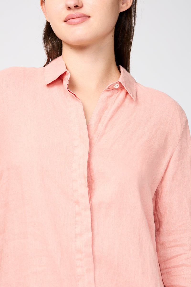 Light Linen Shirt Dress - Spritz Pigment - Women