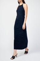 Robe En Velours Extensible À Col Licou - Constellation - Femme