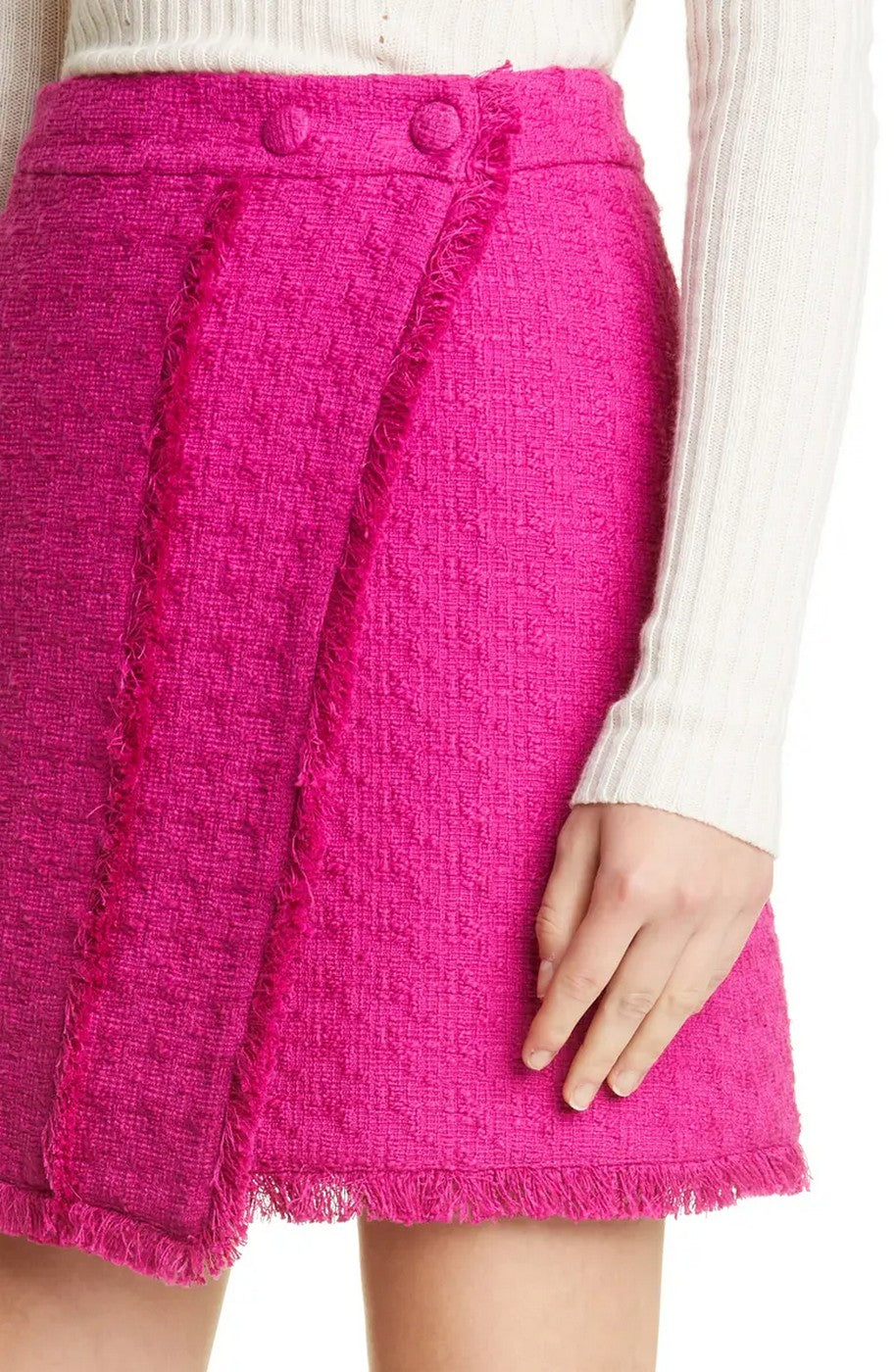 Proenza Schouler - Tweed Mini Skirt - Magenta - Femme