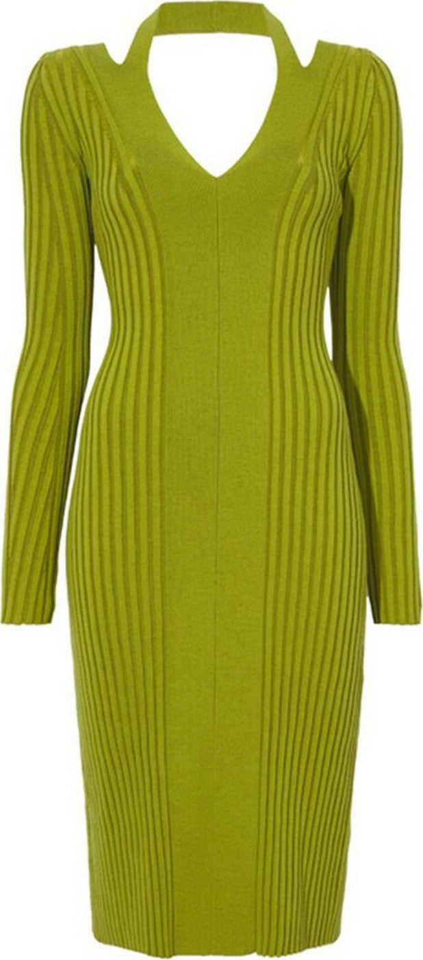 Proenza Schouler - Knit Halter Dress - Chartreuse - Femme