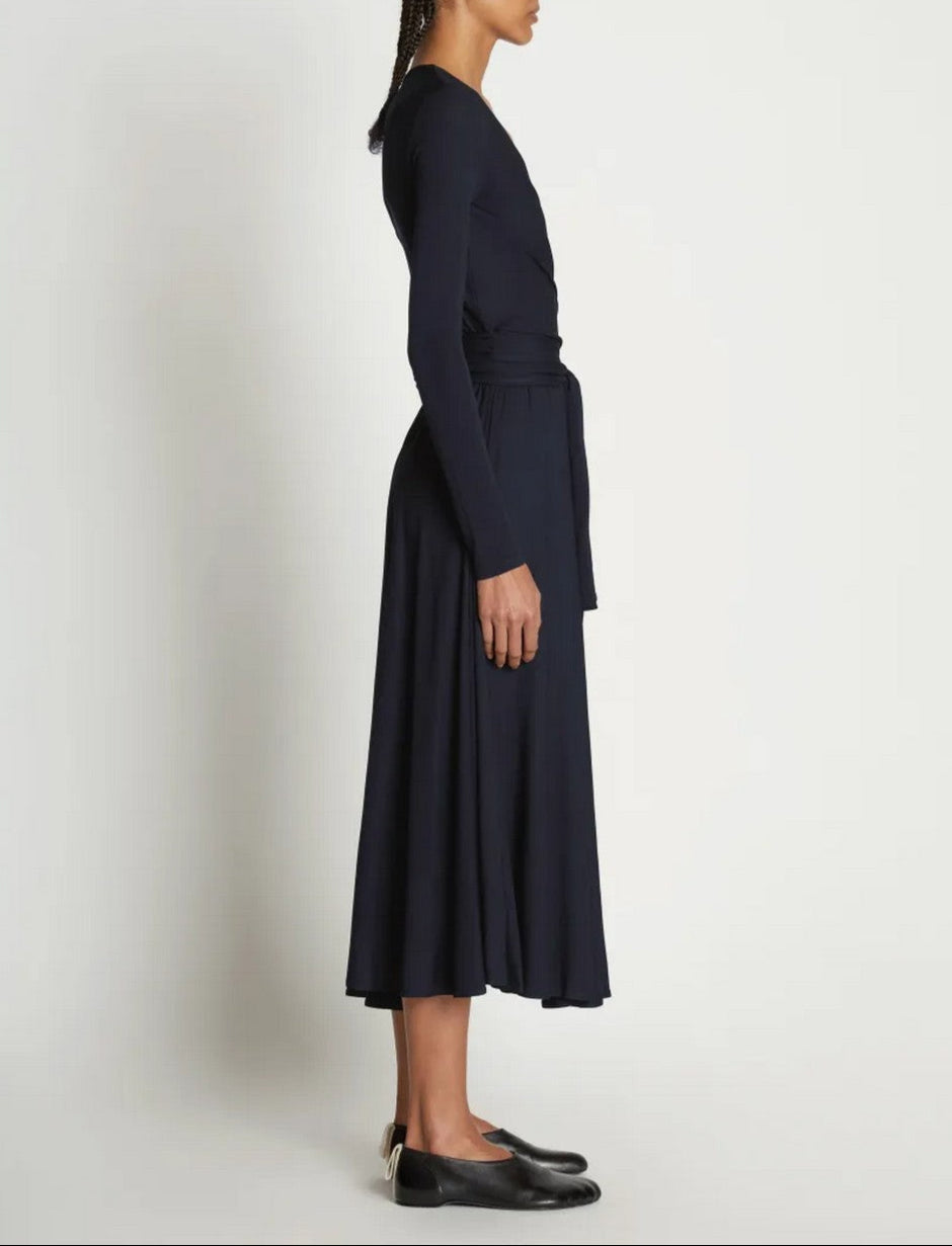 Proenza Schouler - Matte Crepe Wrap Dress - Negro - Mujer