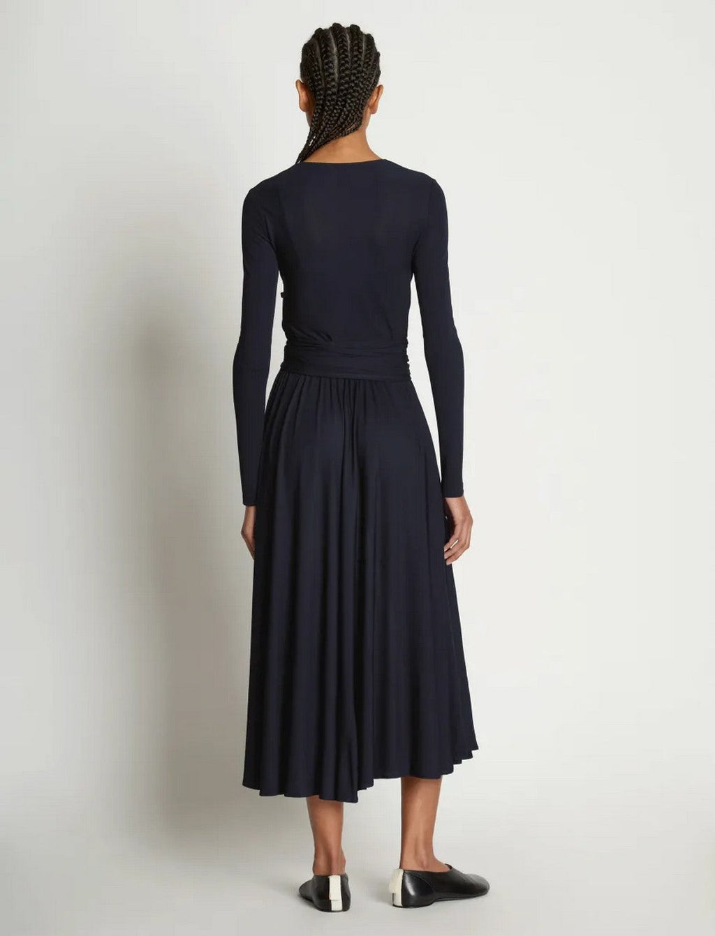 Proenza Schouler - Matte Crepe Wrap Dress - Negro - Mujer