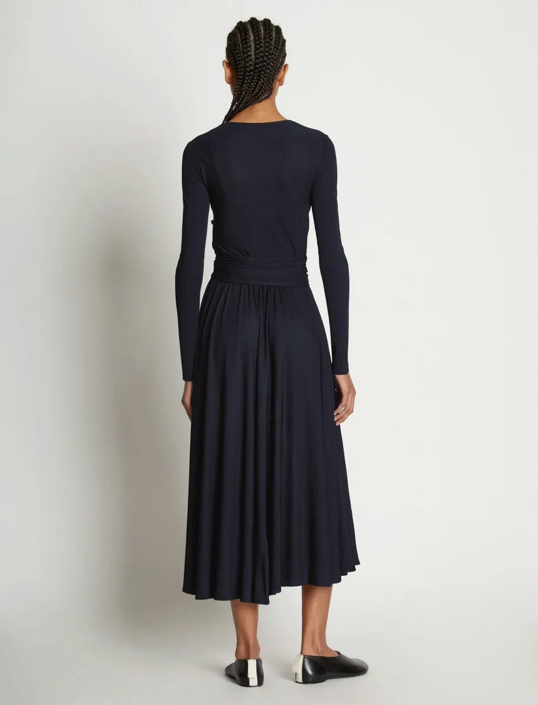 Proenza Schouler - Matte Crepe Wrap Dress - Negro - Mujer
