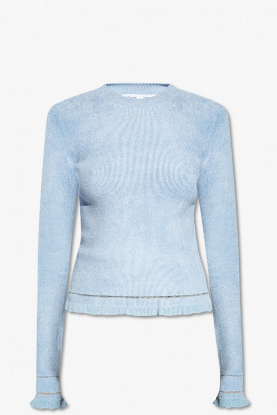 Proenza Schouler - Cropped Turtleneck Chenille Sweater - Periwinkle - Mujer