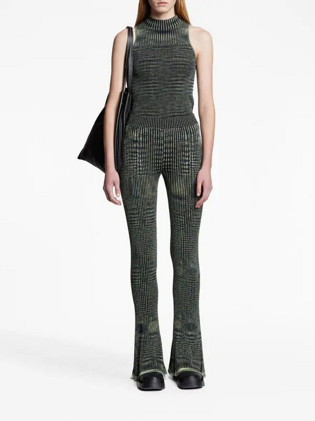 Proenza Schouler - Space Dye Knit Pant - Navy/Lima/Black - Mujer