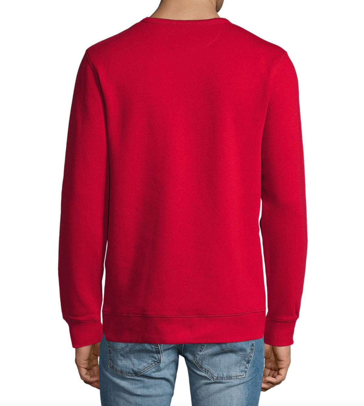 Klassisk sweatshirt - Rød - Unisex