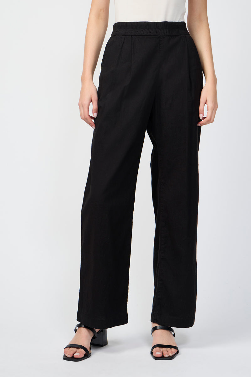 Double-Pleated Trousers - Black - Women