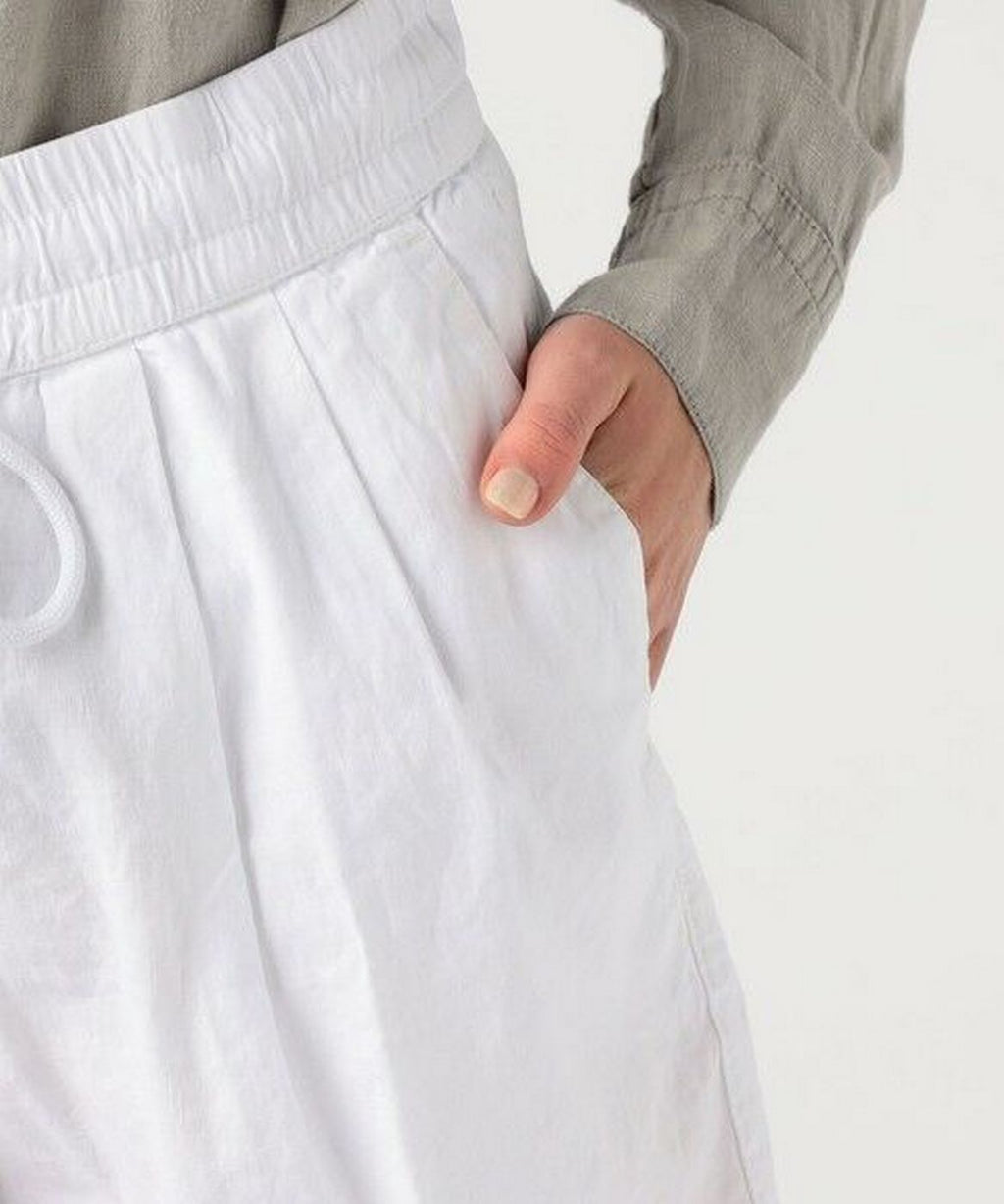 Short De Marche À Double Pli - Blanc - Femme
