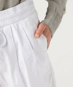 Short De Marche À Double Pli - Blanc - Femme