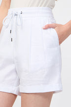 Short De Marche À Double Pli - Blanc - Femme