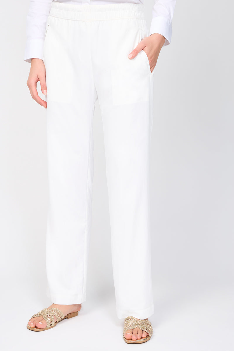 Lightweight Fluid Pants - White - Women