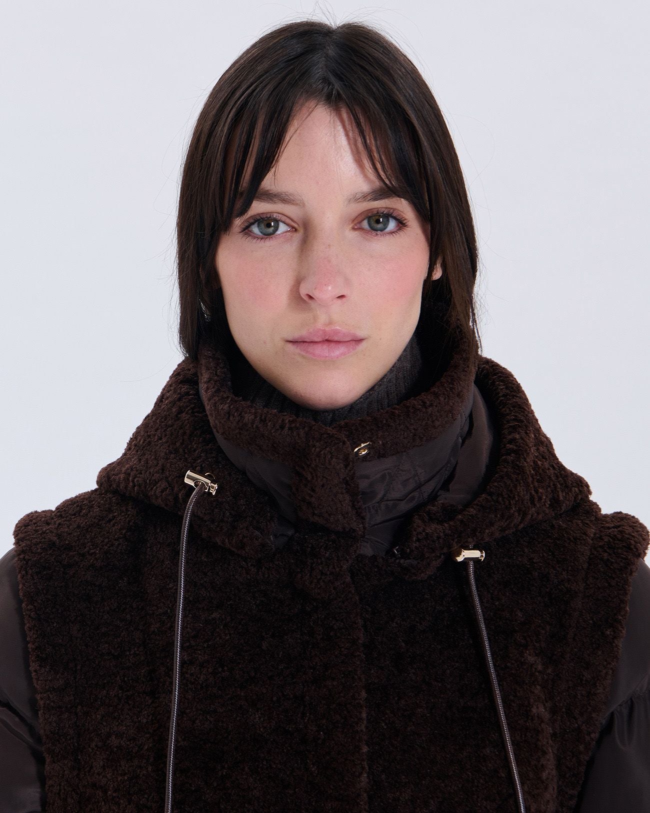 Modesta chocolate down jacket_2