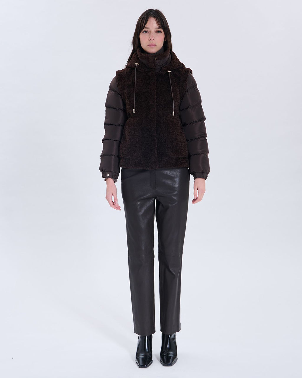 Modesta down jacket chocolate_4