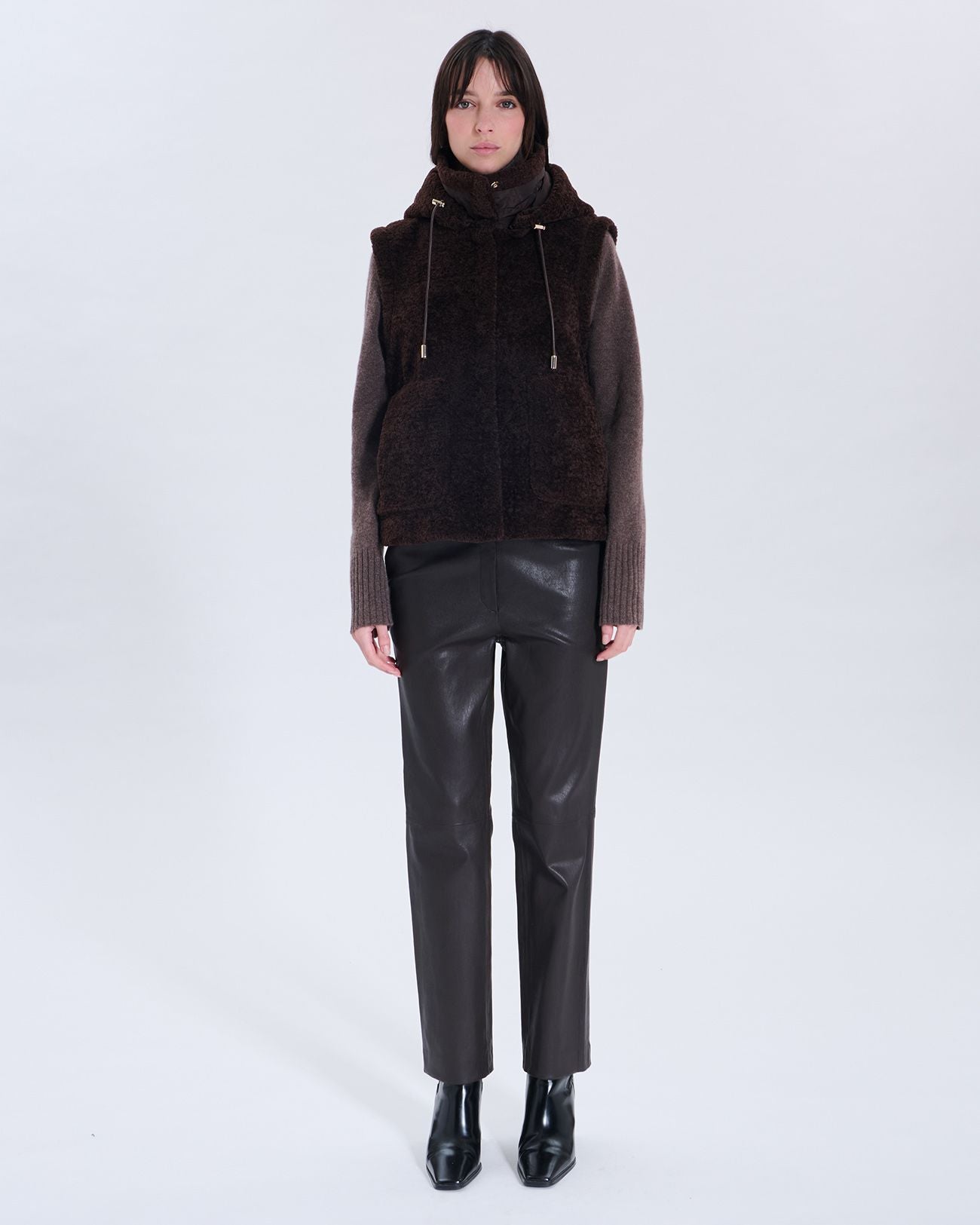 Modesta down jacket chocolate_6