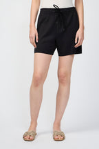 Double Knit Sweat Shorts - Black - Women