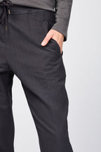 Herringbone Relaxed-Fit Chino Trousers - Magma Pigment - Women