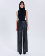 Priscille black leather pants_4