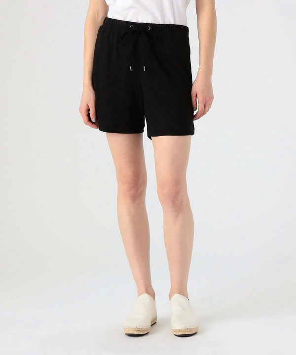Short Linen Swimsuit - Black - Women