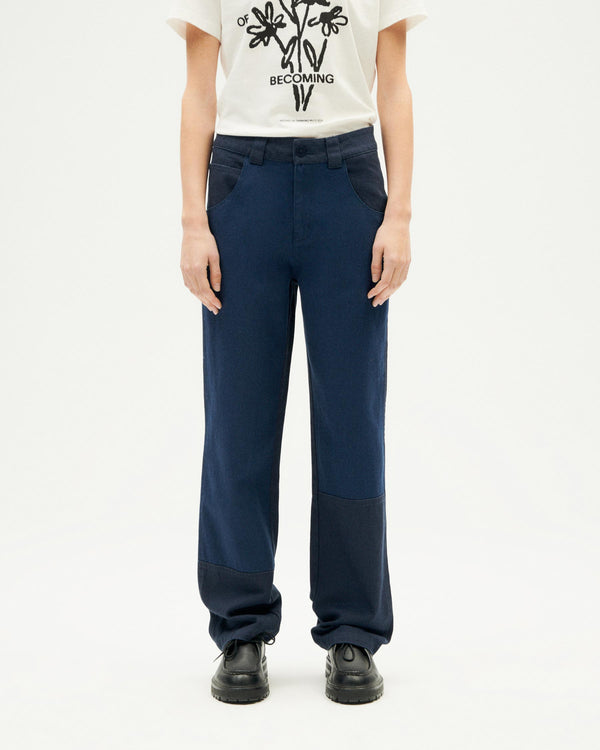 Pantalón azul Sostenible perla-1