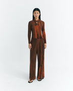 Trousers relaxed pleated naranja Maro sostenible - 2