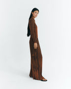 Trousers relaxed pleated naranja Maro sostenible - 3
