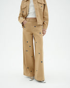 Pantalón beige sol chain Hedda sostenible-1