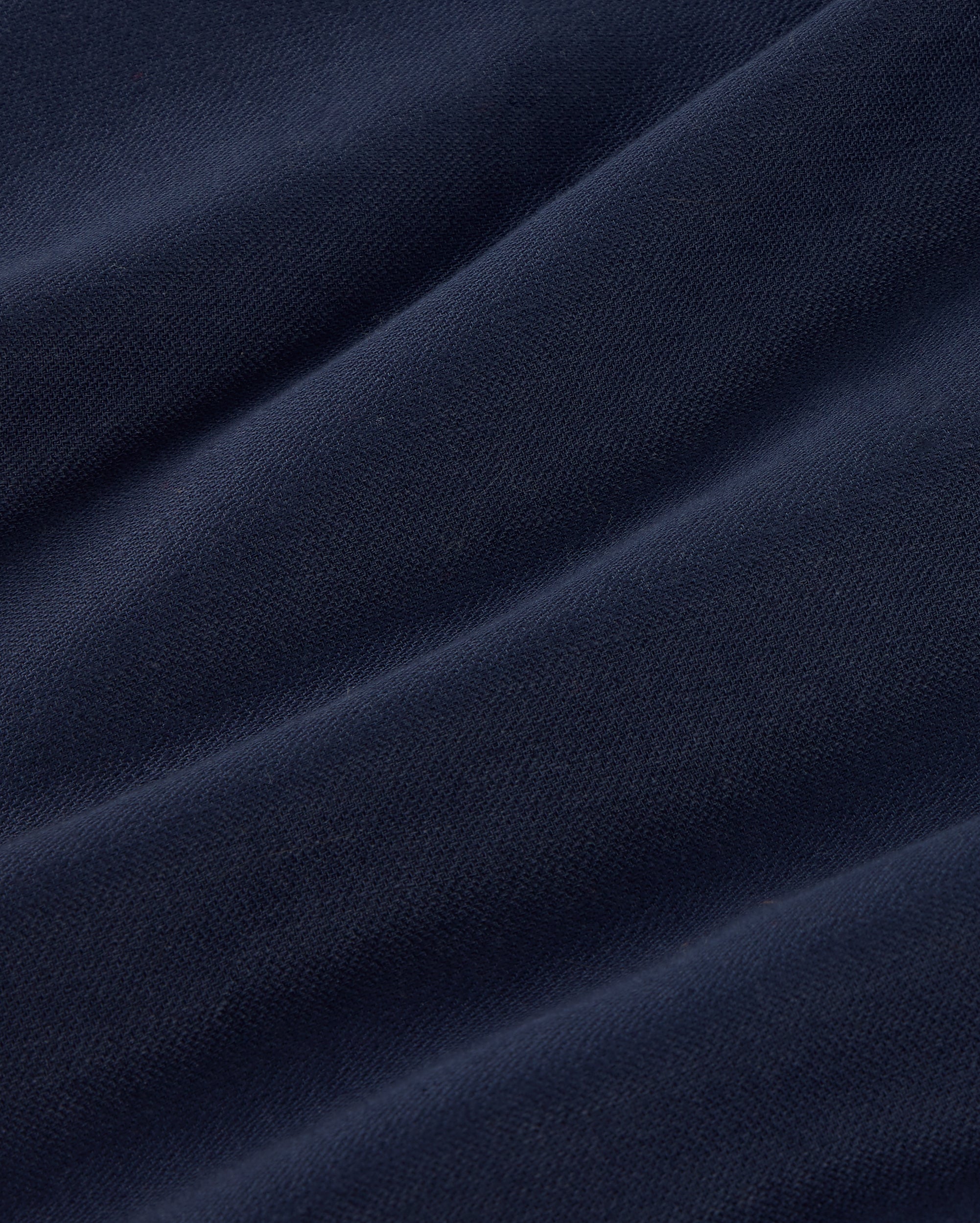 Pantalón ancho azul cáñamo Molly sostenible silueta - 2