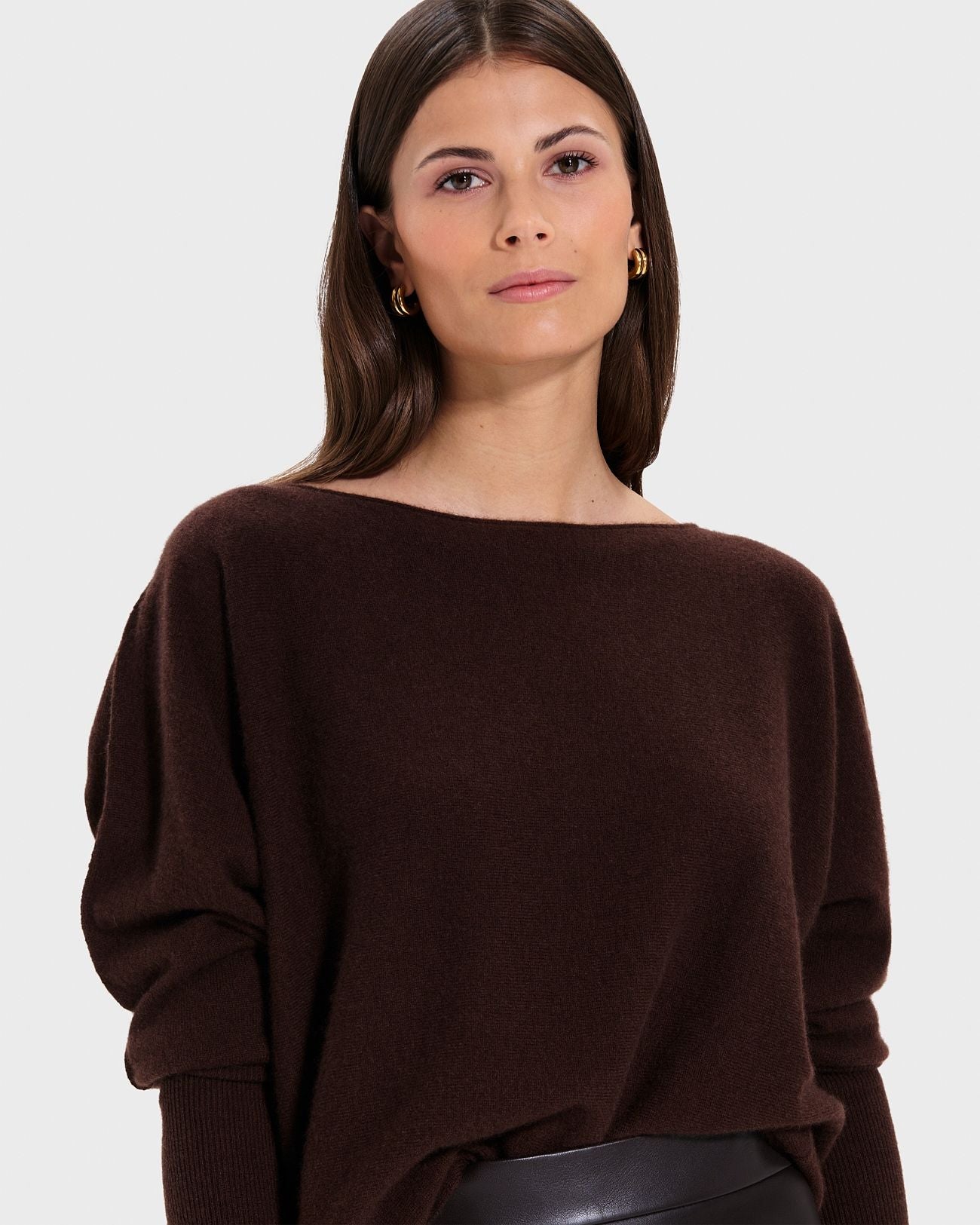 Pull Penseeboat chocolat en cachemire_2