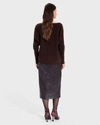 Pull Penseeboat chocolat en cachemire_4