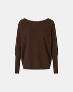 Pull Penseeboat chocolat en cachemire_5