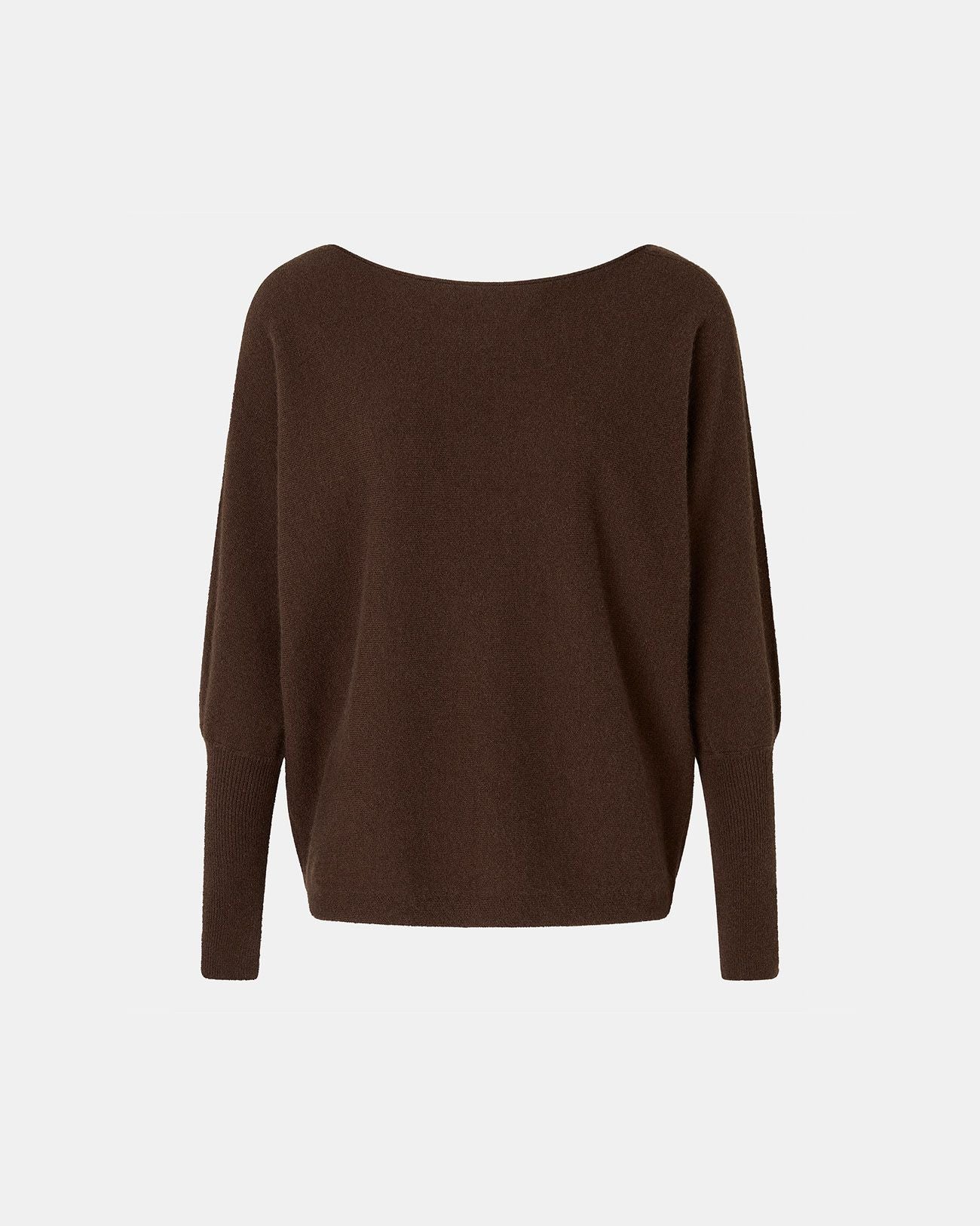 Pull Penseeboat chocolat en cachemire_5