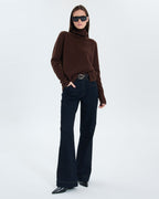 Nefeli chocolate cashmere sweater_1
