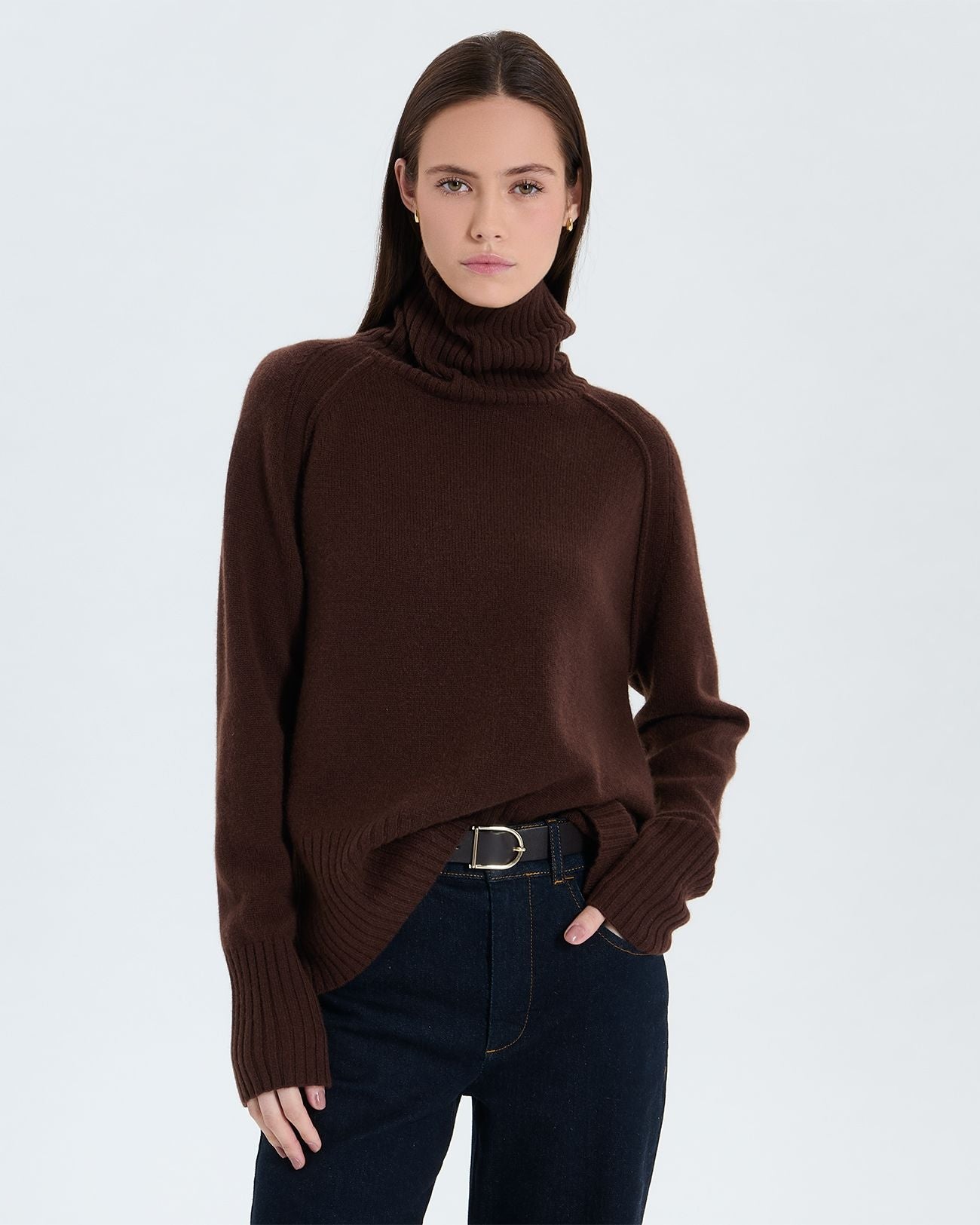 Nefeli chocolate cashmere sweater_2