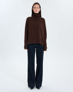 Nefeli chocolate cashmere sweater_3