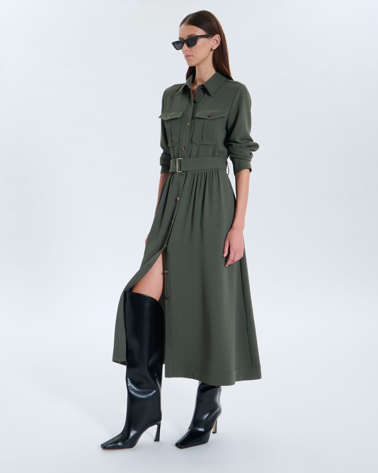 Riyado khaki dress_1