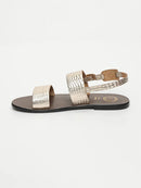 Sandales Sawan - Light Gold Croco