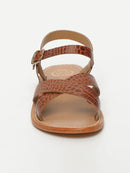Sandales Eneya - Camel Croco