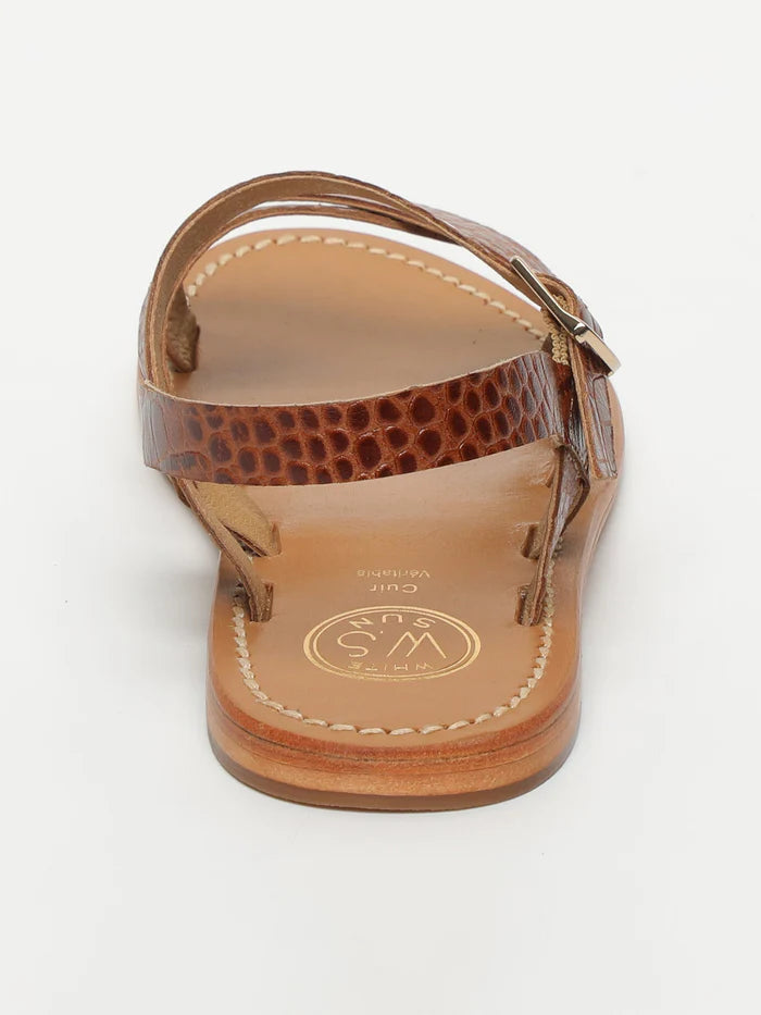 Sandales Eneya - Camel Croco