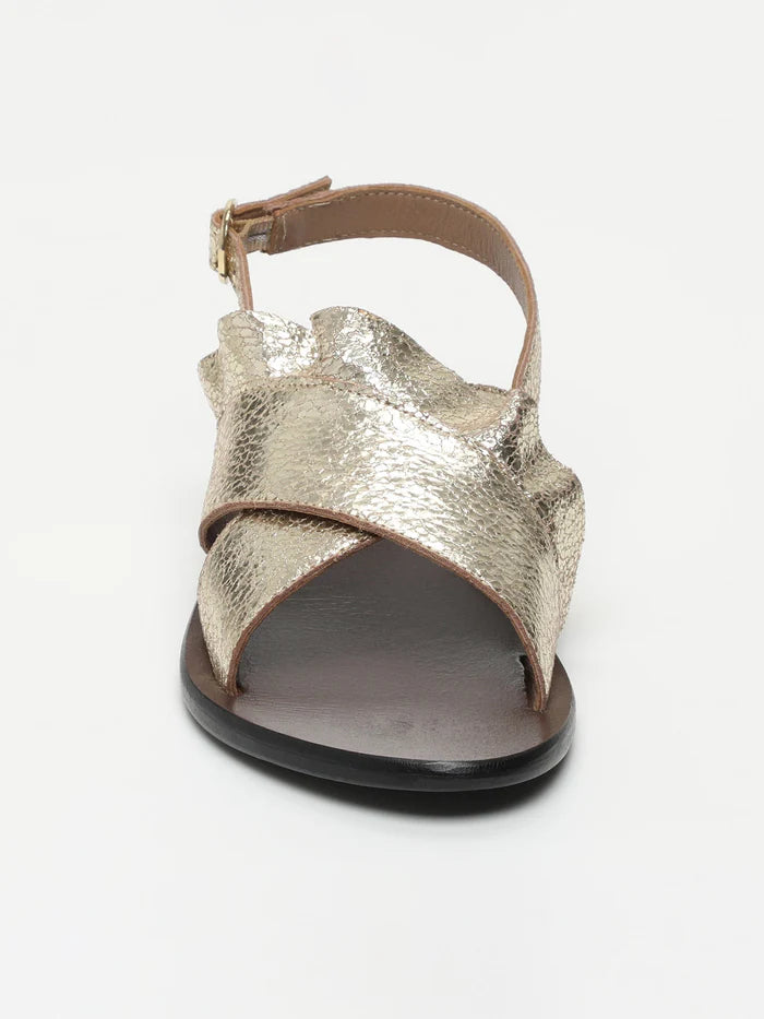 Lilly Sandals - Gold Crackle