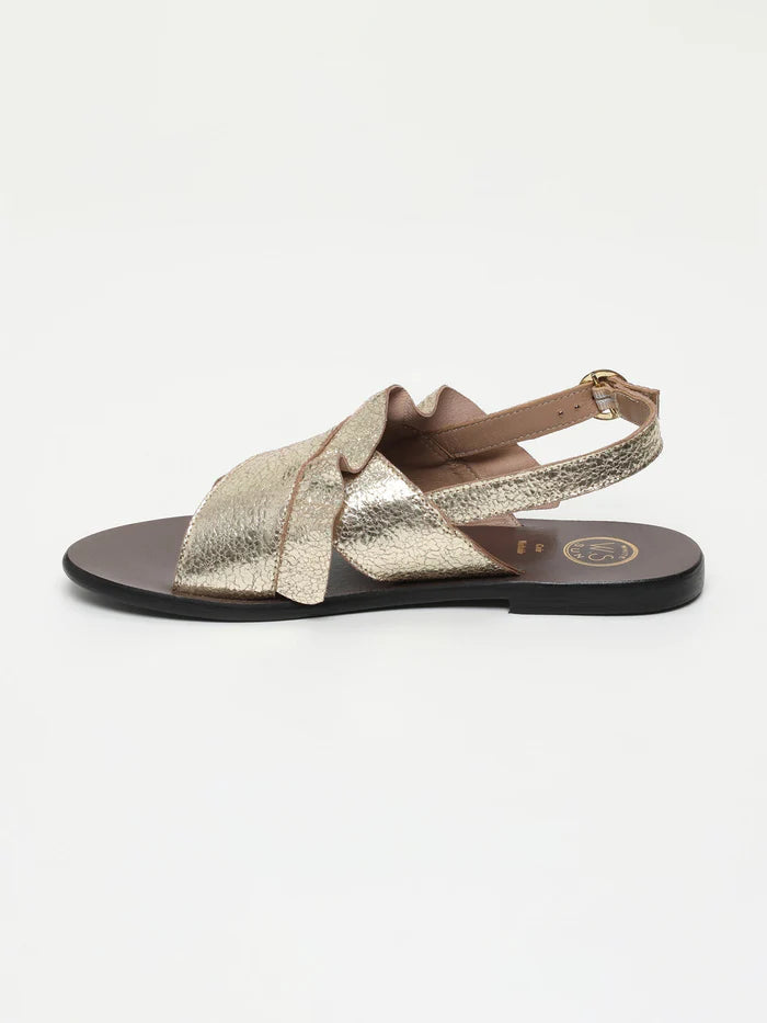 Lilly Sandals - Gold Crackle