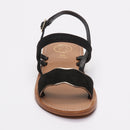 Bacis Sandals - Black & Gold