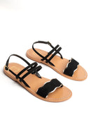 Bacis Sandals - Black & Gold