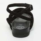 White Sun - Ava Sandals - Black Goat Suede - Black