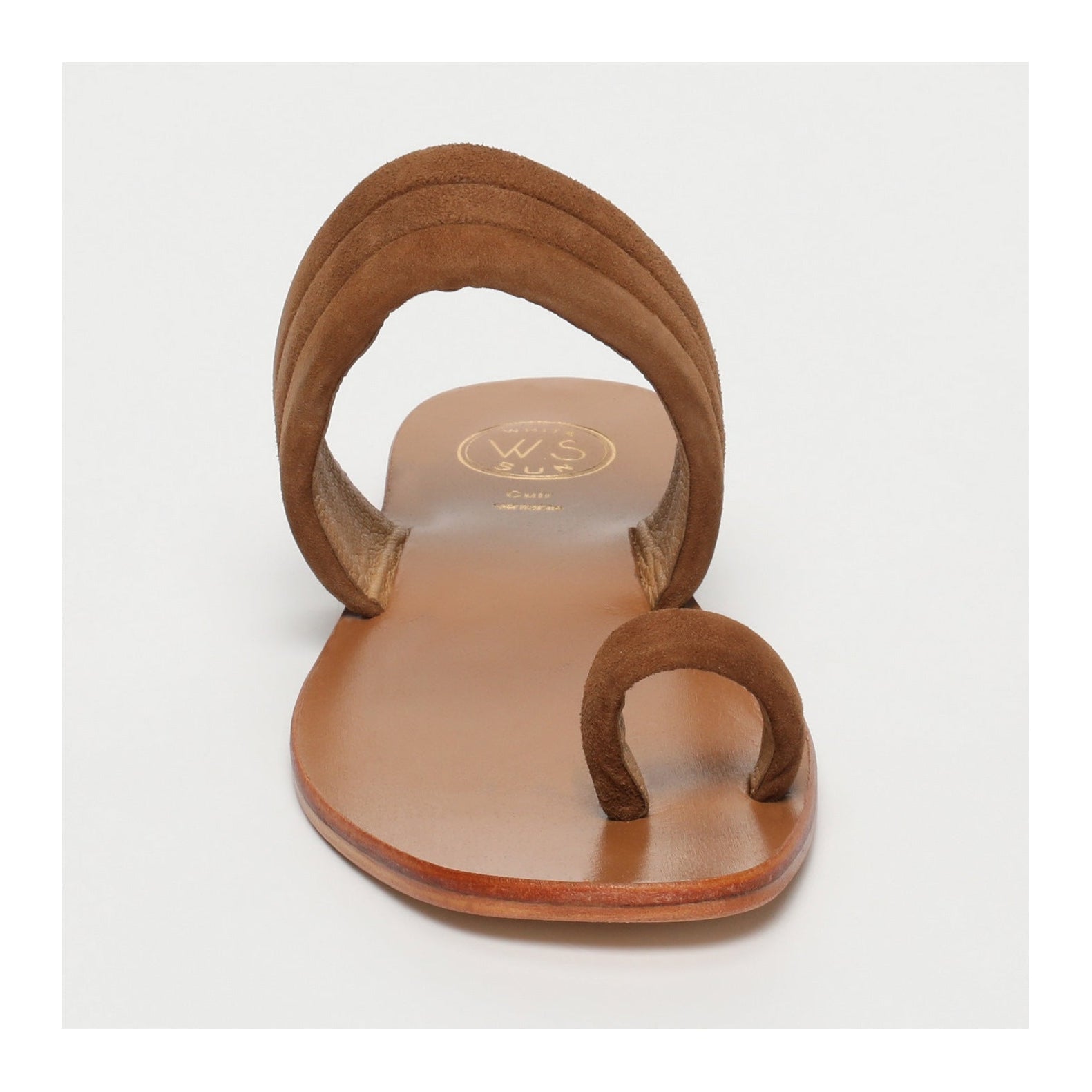 White Sun - Mules Millu - Camel Goat Suede - Brown
