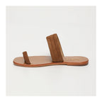 White Sun - Mules Millu - Camel Goat Suede - Brown