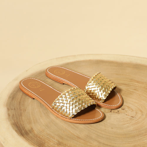 Mules Candida - Oro oscuro