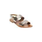 Sandals Diletta - Light Gold Croco