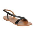 White Sun - Sandales Clairvistone - Black Croco Print Goat - Black Croco
