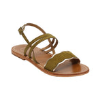 Sandalias Bacis - Oliva + Oro
