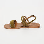 Sandalias Bacis - Oliva + Oro